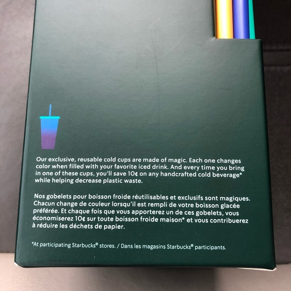 Starbucks Color Changing Cold Cups 5 Pack New in Package - Picture 6 of 7